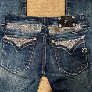 Miss Me jeans. Size 30. Boot cut. Blingy.